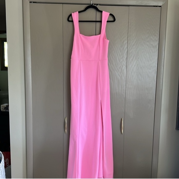 SHOW ME YOUR MUMU Paris Gown In Pink Stretch - Picture 5 of 9